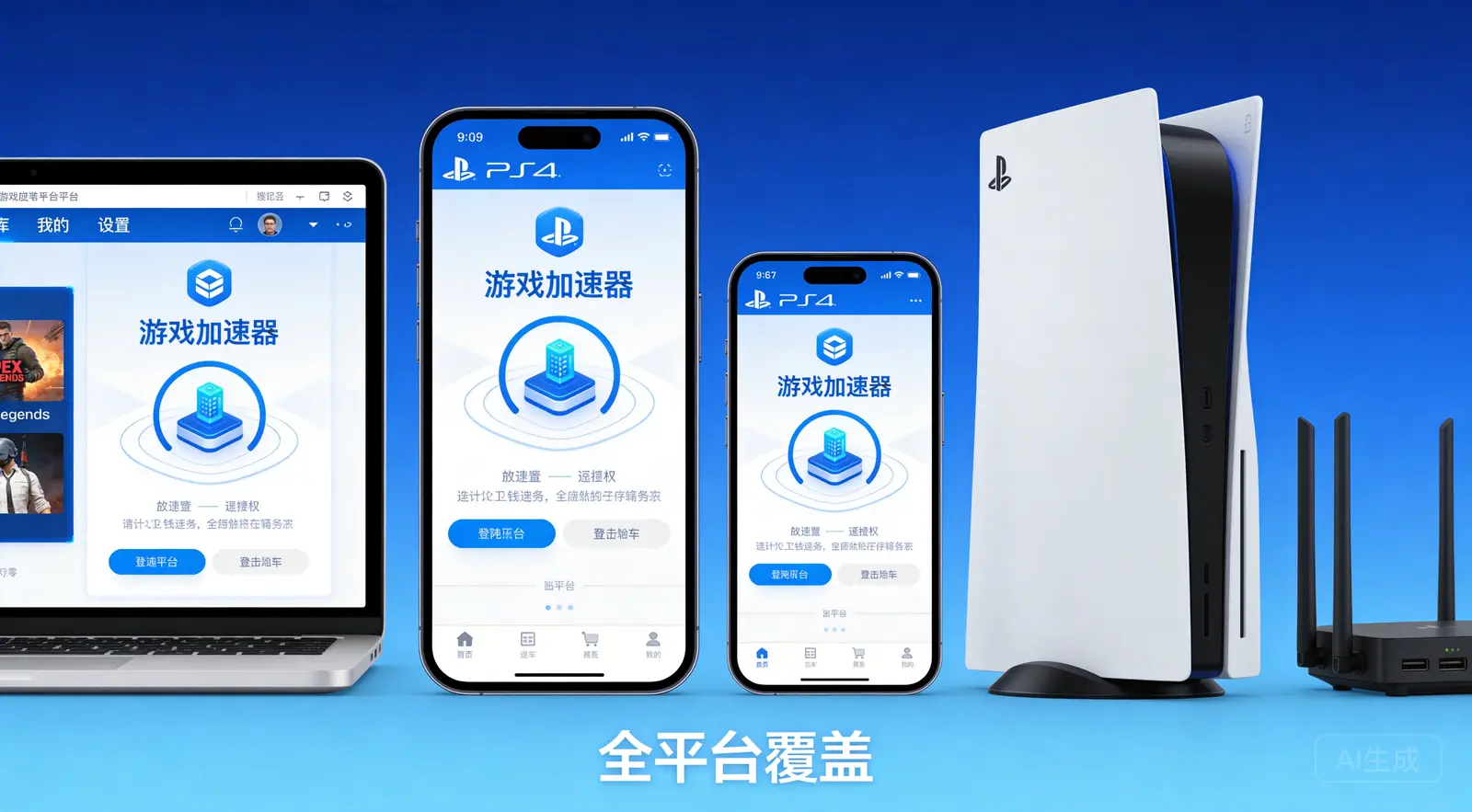 奇游加速器手机版界面-iOS和Android加速操作